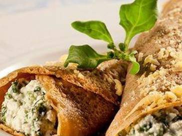 Crepe salgado de café